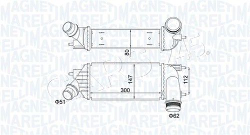 Charger intercooler marelli - intercooler,