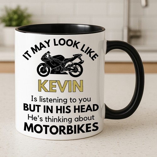 Personalised motorbike mug - motorbike,