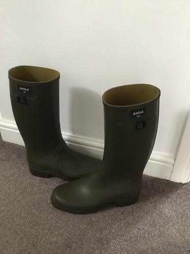 Aigle khaki green tall rubber - aigle,