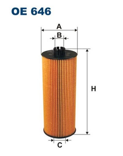 Fits filtron 646 oil - filtron,
