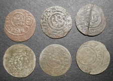 Latvia / Livonia - 6x random 17th century Riya Solidus Christina - lot F