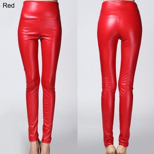 Womens leather wet look - womens,