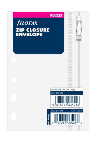 Filofax pocket insert zip - pocket,