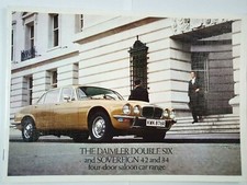 Daimler UK Sales Brochure Double Six & Sovereign 4.2 / 3.4 Four Door Range.