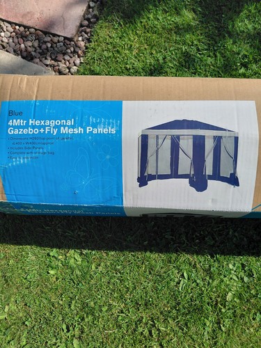 Hexagonal garden gazebo - hexagonal, in