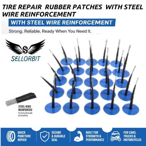 24pcs 6mm mushroom tyre plug - mushroom,