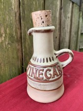 Vintage Tremar Stoneware Cornish Pottery Vinegar Bottle with Cork