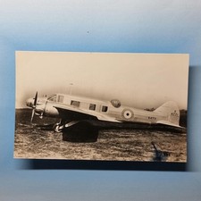 WW2 Aircraft Postcard C1940 Real Photo R.A.F Transport Avro Anson