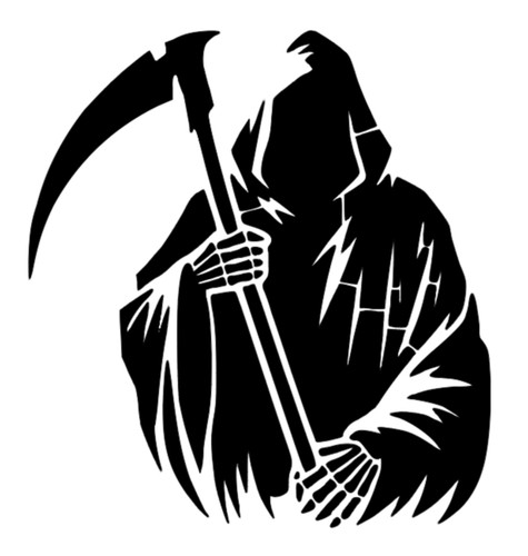 Grim reaper stencil reusable - reaper,