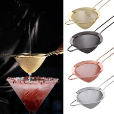 1xStainlessSteel Fine Mesh Conical Cocktail Filter Sieve Juice Strainer Bar Tool