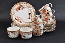 Minton Style 'York Patterned Tea Set Plates Saucers Cups China 