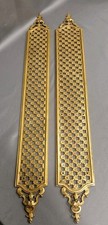 Pair brass pierced door - 1,