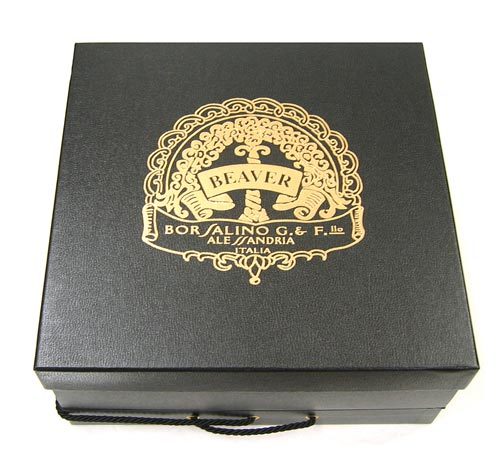 Borsalino beaver hat box - beaver,