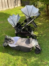 iCandy Orange Pushchair & Carrycot Base Pack Travel System Mercury Double Seat