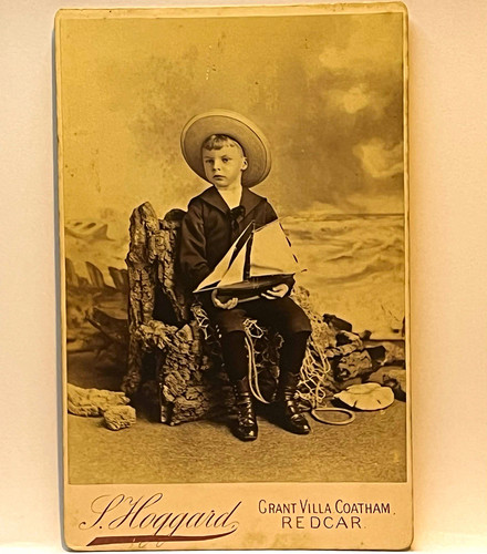 Antique victorian cabinet card - cabinet,