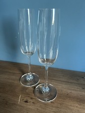 Marquis By Waterford Vintage Style Champagne Flutes Glasses Long Bowl H23 Cms