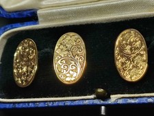 Antique 9ct Gold Engraved