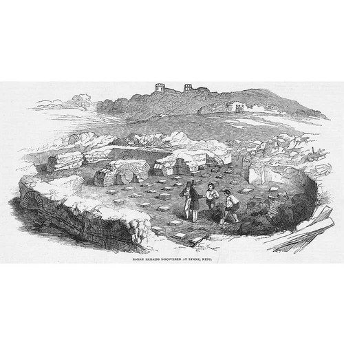 Lympne view roman remain - view,