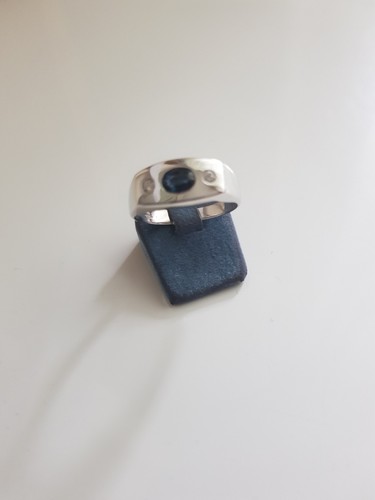 Ring 750 white gold - , with