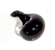Vintage Langham Glass Paperweight/Ornament, Otter,  Dark Brown-Black