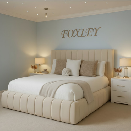 Luxury panel bed - panel, velvet