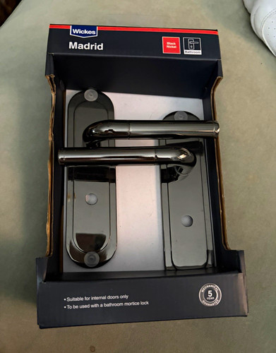 Wickes madrid black nickel - wickes,