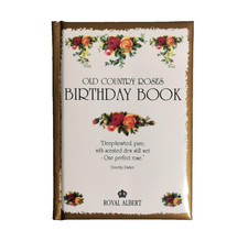 Old Country Roses Birthday Book Unused Royal Albert Notebook Vintage
