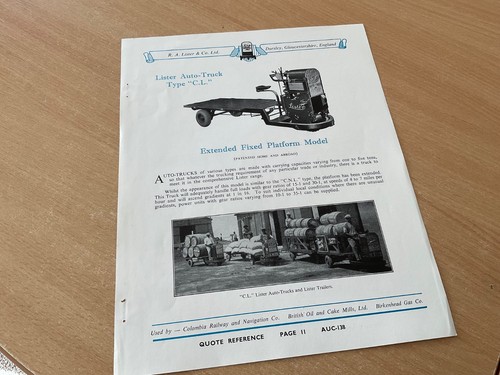 1930 lister co - , r.a.lister