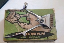 Vintage Burman Hair Clippers, In Original Box, Circa 1960s