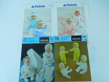 4 x Baby Doll Knitting Patterns ~ 2 by SIRDAR & 2 by PATONS