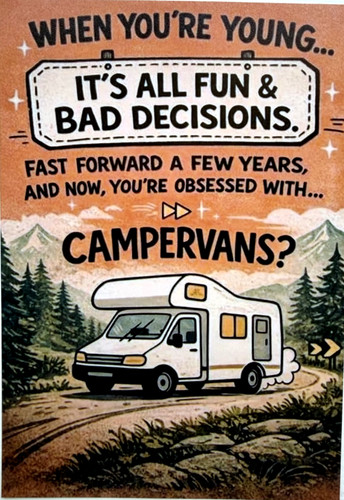 Campervans humour cartoon - -,