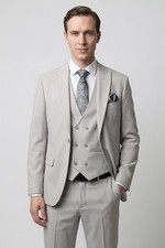 Men’s Grey Textured Suit