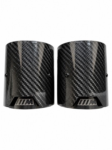 Carbon fibre exhaust tips - 2x,
