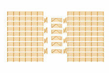 Model Fencing OO New 40 Pack