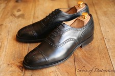 Church's Diplomat Black Leather Oxford Brogue Shoes UK 9.5 F US 10.5 EU 43.5