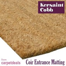 COIR entrance matting heavy duty door mat natural fibre dirt barrier 1 mtr wide
