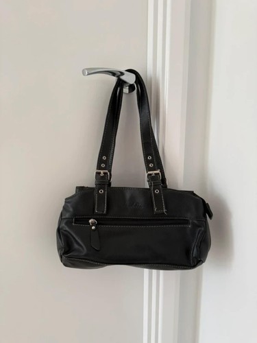 Black leather y2k vintage - black,
