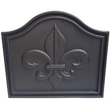 Fleur De Lys Cast Iron Fire