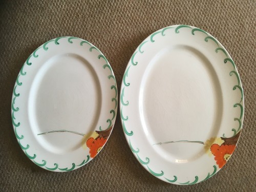 Two hand painted dinner - two,