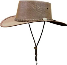 BARMAH BROWN CANVAS DROVER