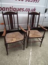 2 x SOLID OAK VICTORIAN CARVER