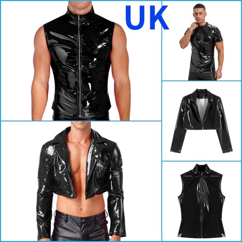 Mens wet look pvc - uk, leather