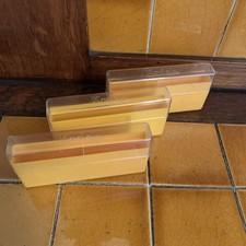 3 Vintage Yellow Plastic Kodak Slide Boxes - Good Condition, Benefits Charity