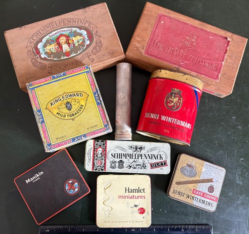 Vintage empty cigar boxes - empty, &