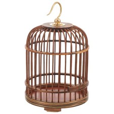Hanging Bird Cage Wooden Bird