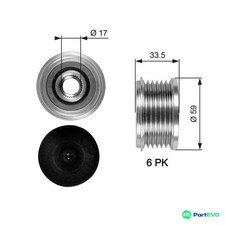 GATES ALTERNATOR FREEWHEEL