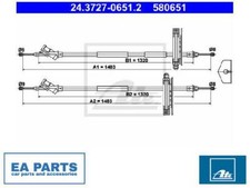 Cable, parking brake for FORD