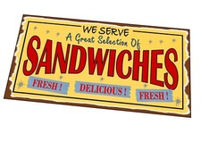 Sandwiches Café Sign Vintage