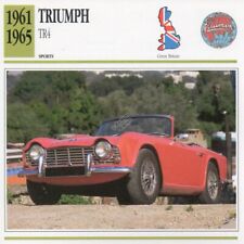 1961-1965 TRIUMPH TR4 Sports Classic Car Photo/Info Maxi Card