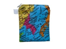 Maps Coin Card Holder Purse